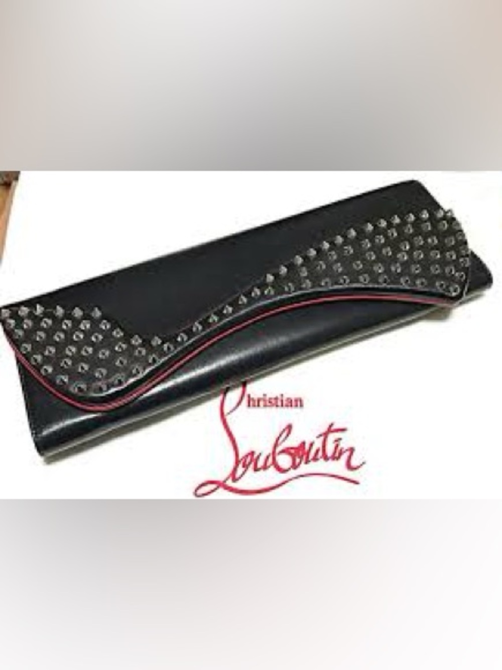 Christian Louboutin Pigalle Spike clutch